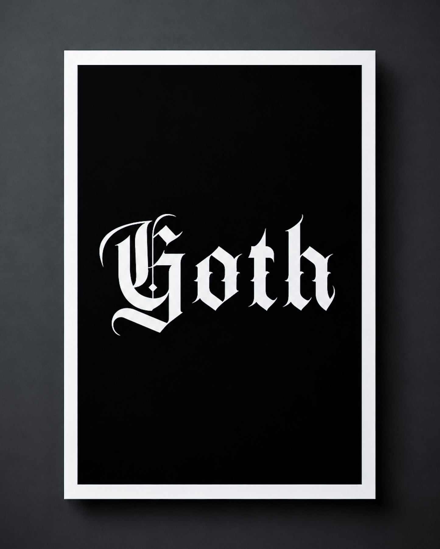 Goth Typography Art Print
