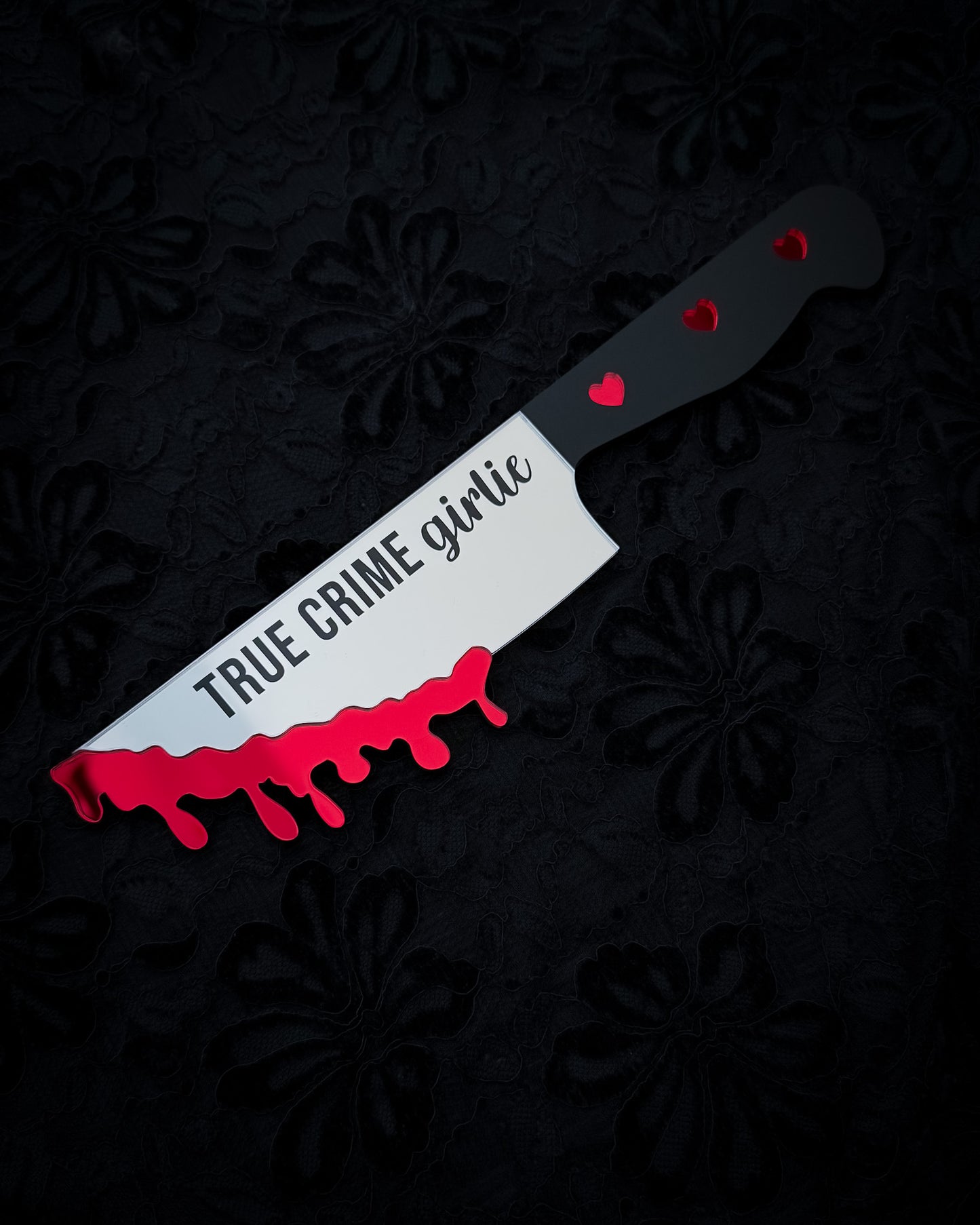 True Crime Girlie Knife Mirror Wall Art