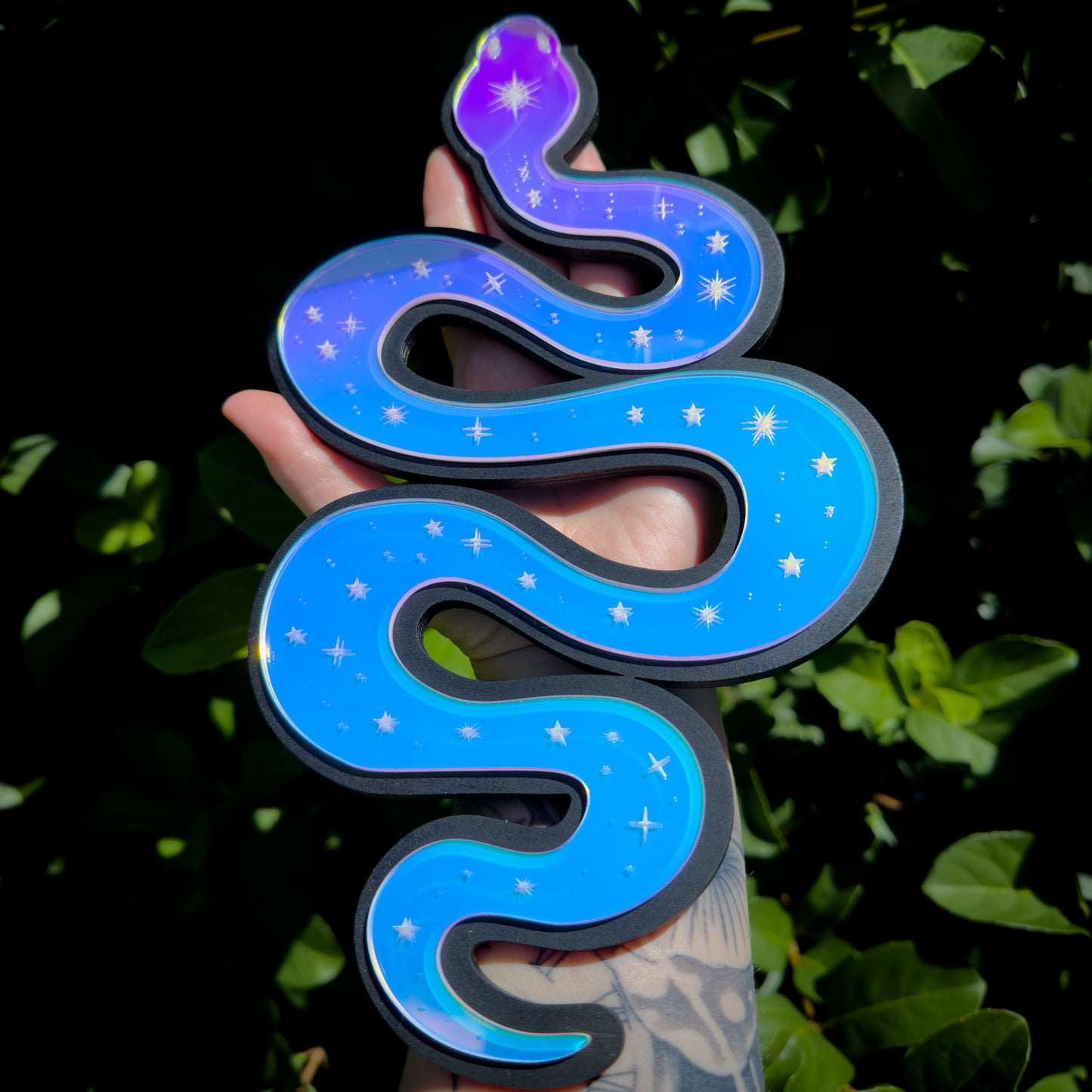 Celestial Snake Wall Art | Iridescent