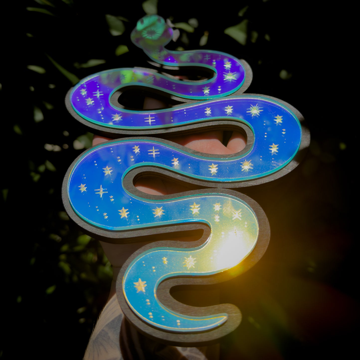 Celestial Snake Wall Art | Iridescent