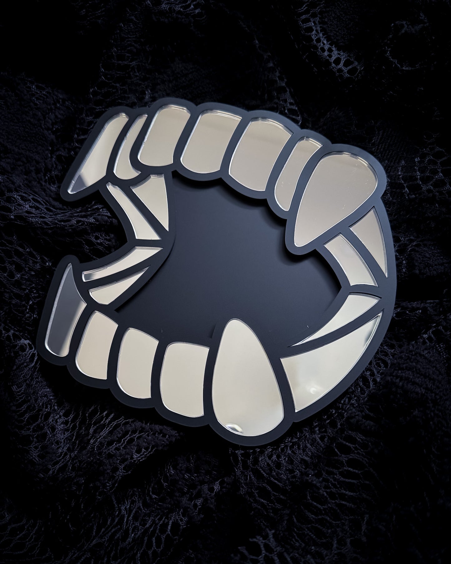 Retro Vampire Teeth Wall Art