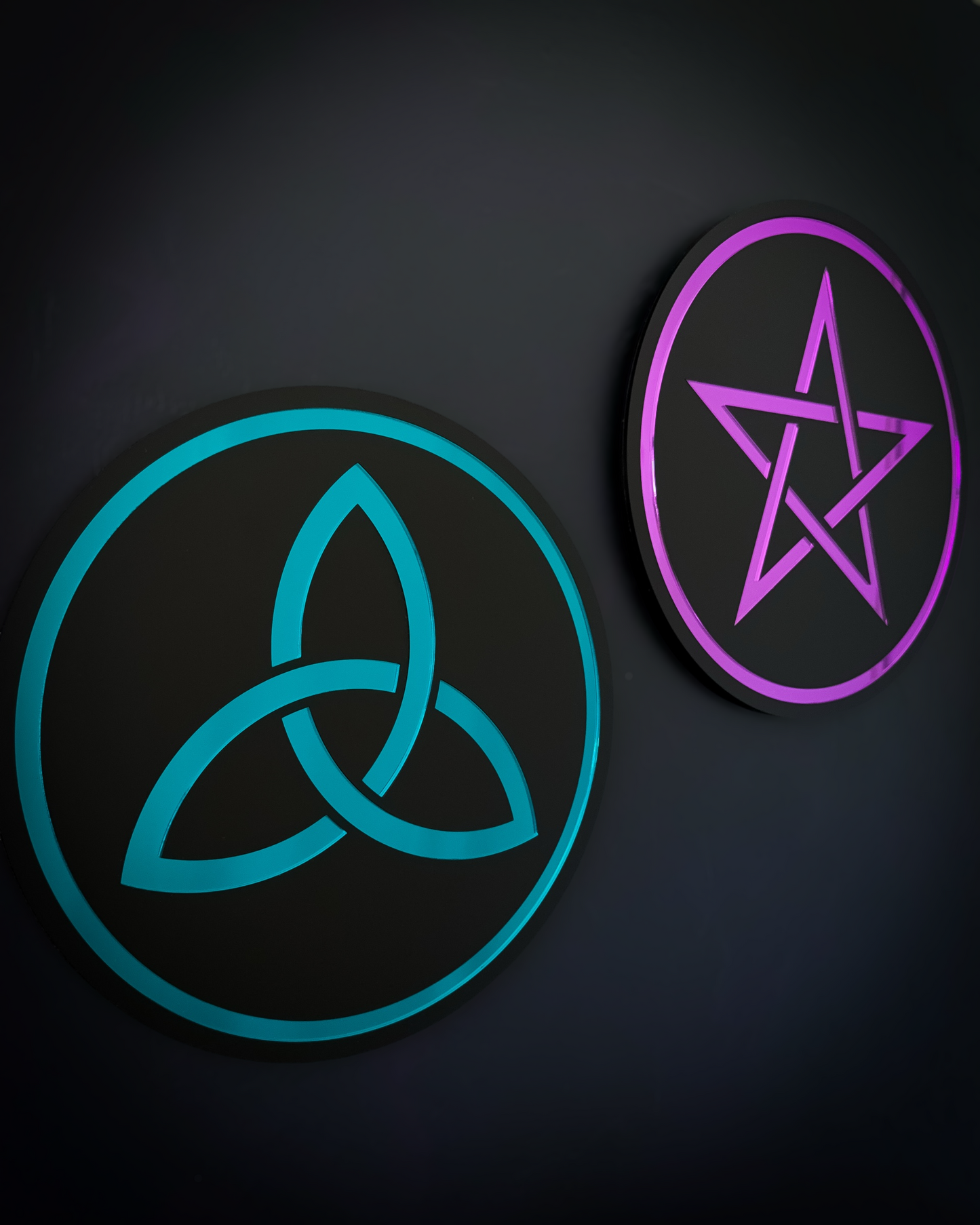 Pentagram Mirror Wall Art