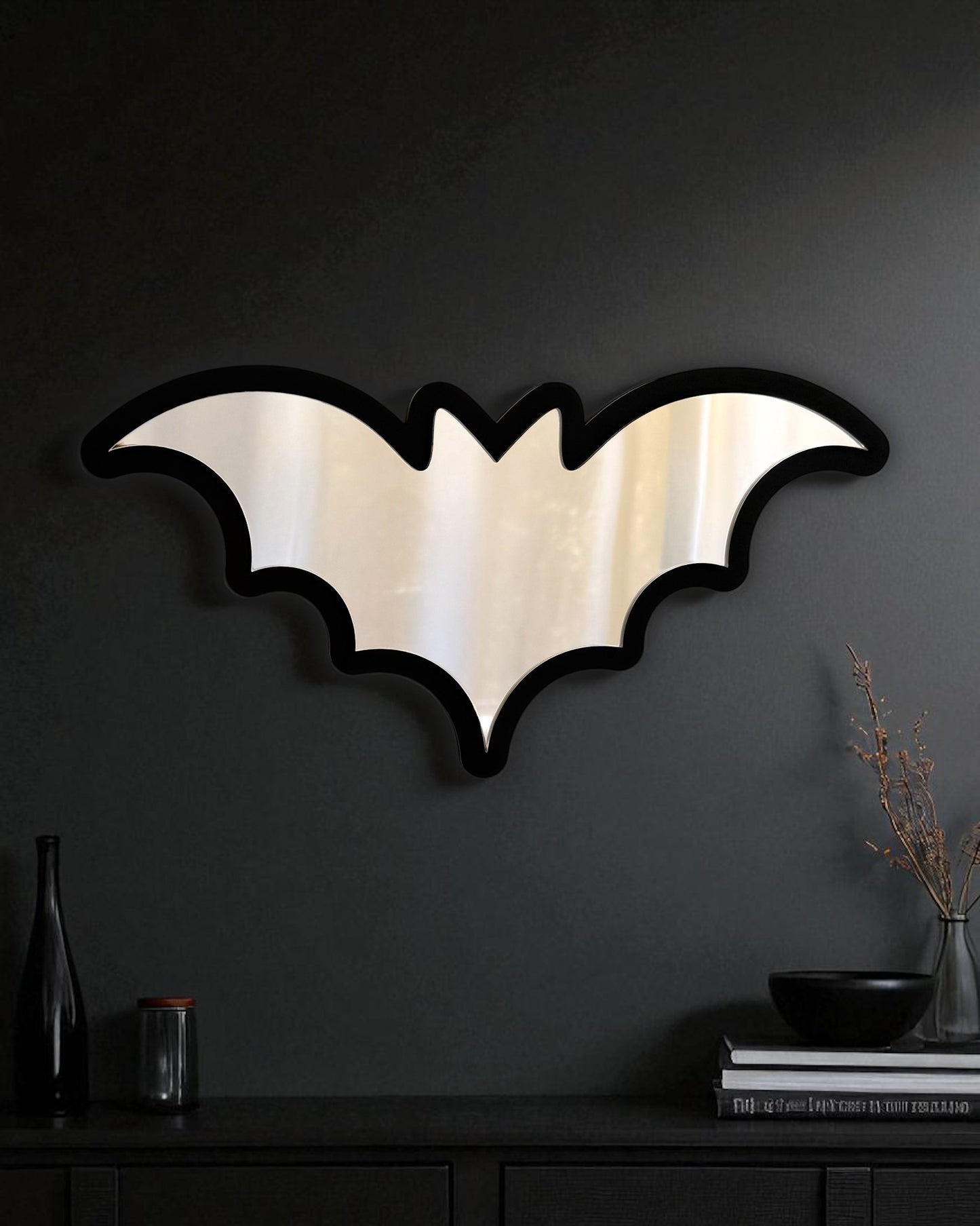 Bat Mirror Wall Art