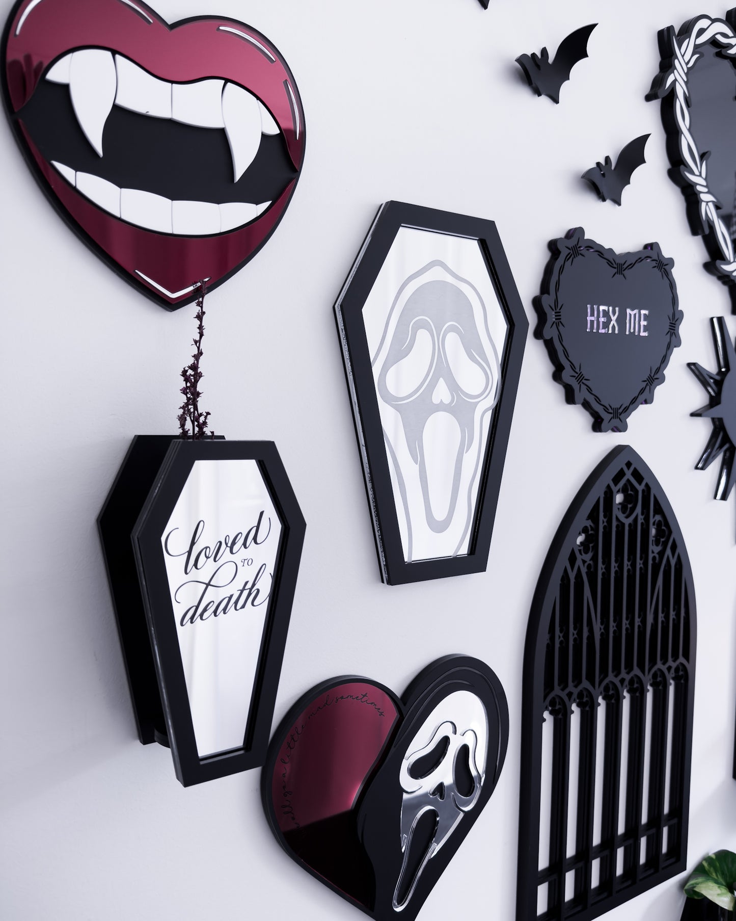 Slasher Coffin Engraved Mirror