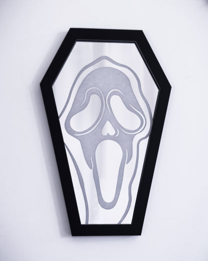 Slasher Coffin Engraved Mirror