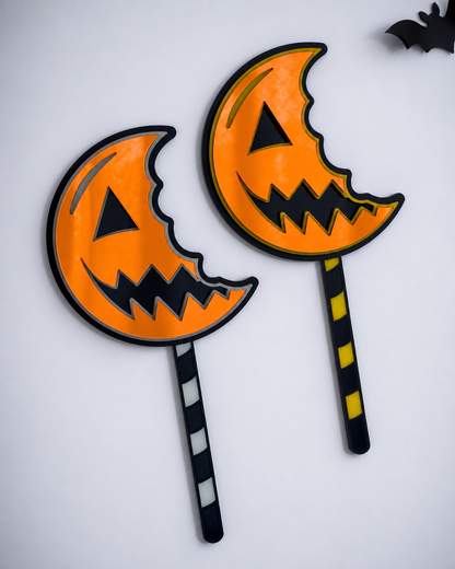 Halloween Pumpkin Lollipop Wall Art