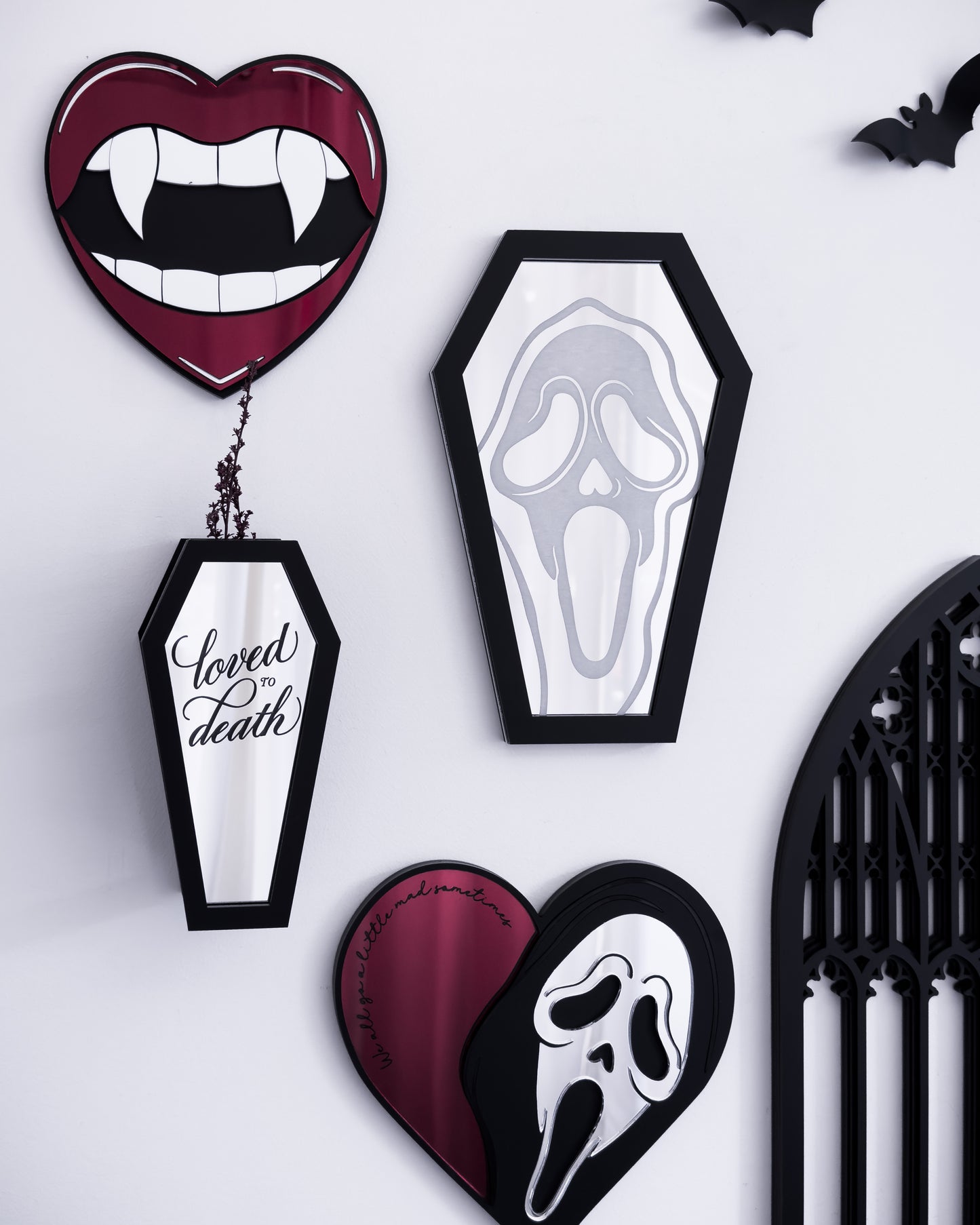 Slasher Coffin Engraved Mirror