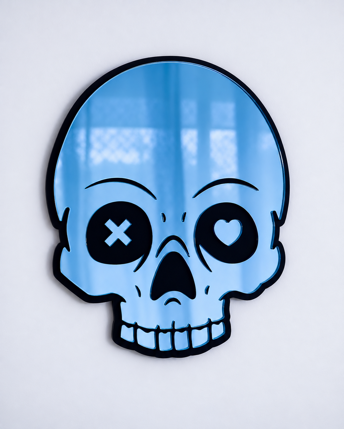 Masked Love Skull Mirror