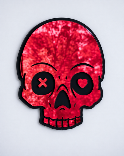 Masked Love Skull Mirror