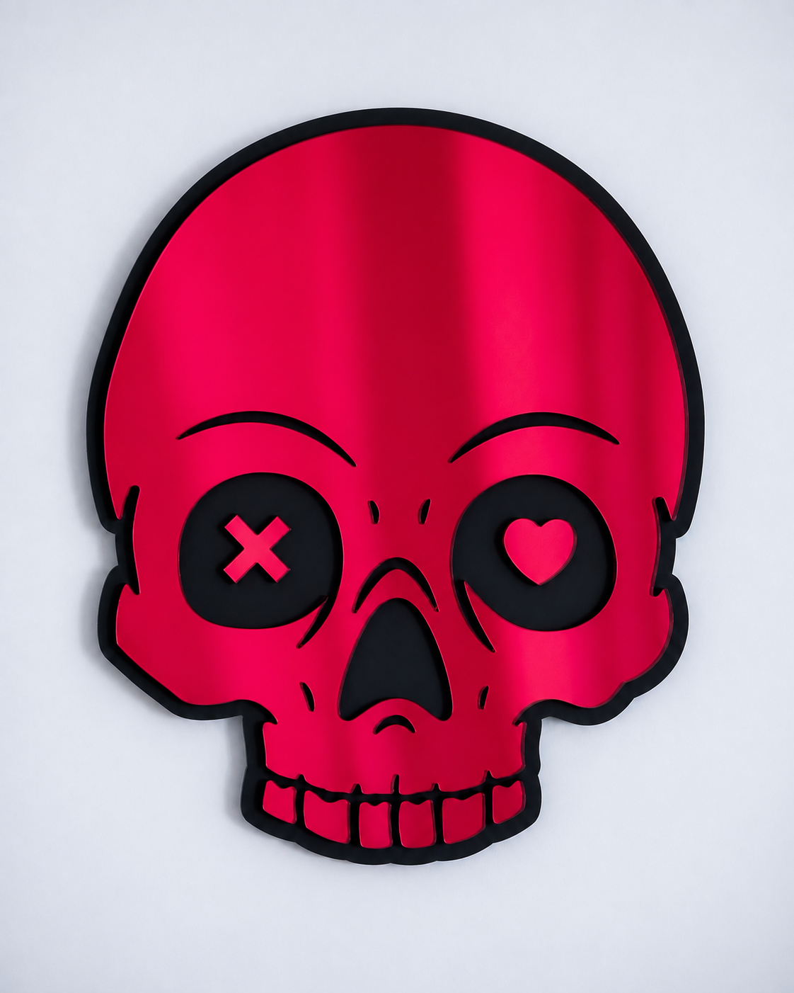 Masked Love Skull Mirror