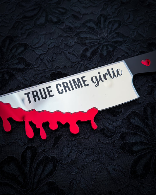 True Crime Girlie Knife Mirror Wall Art