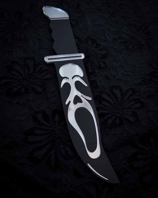 Ghost Face Knife Mirror Wall Art