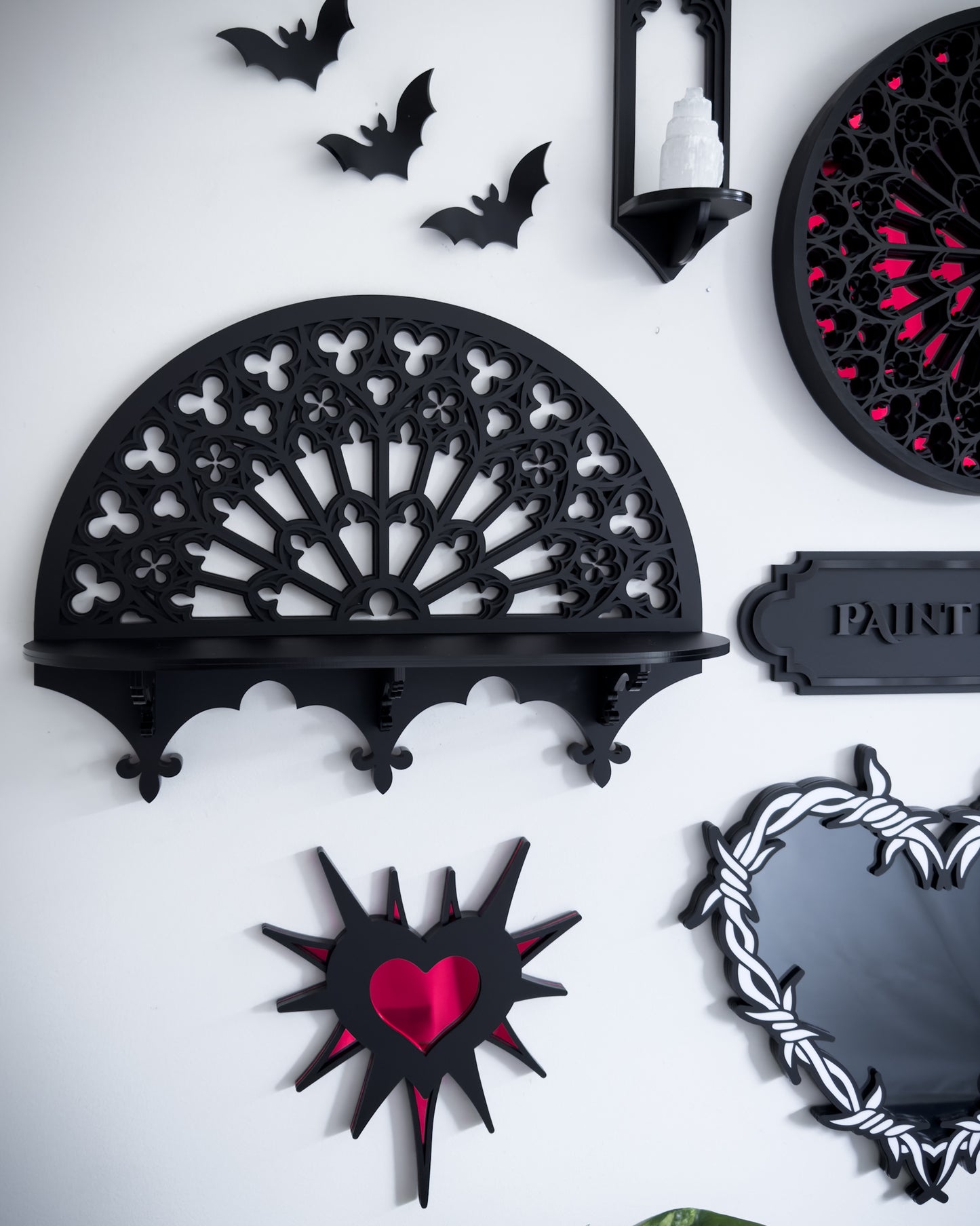 Notre Dame Rose Window Wall Shelf