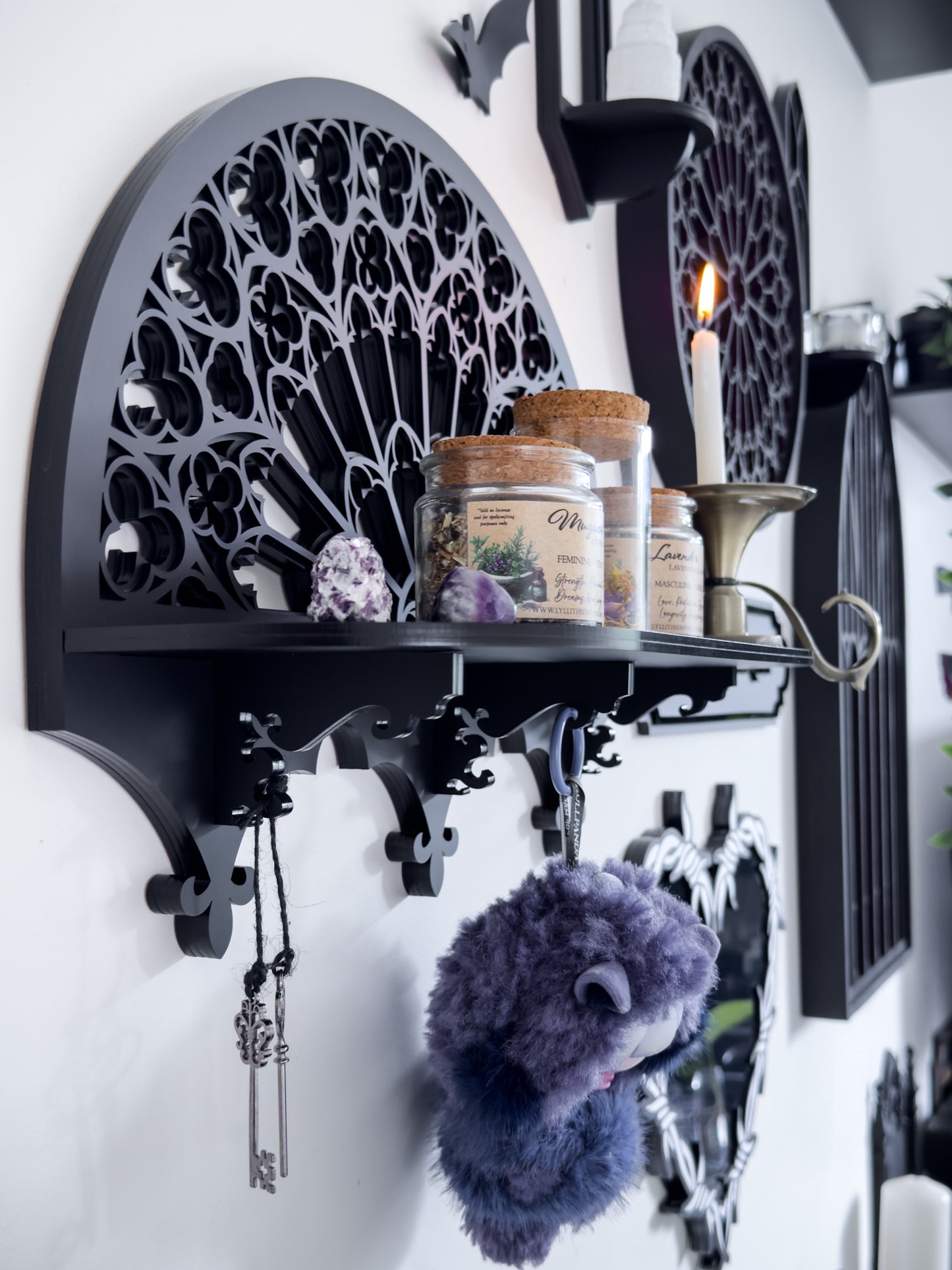 Notre Dame Rose Window Wall Shelf