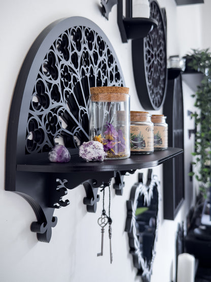 Notre Dame Rose Window Wall Shelf