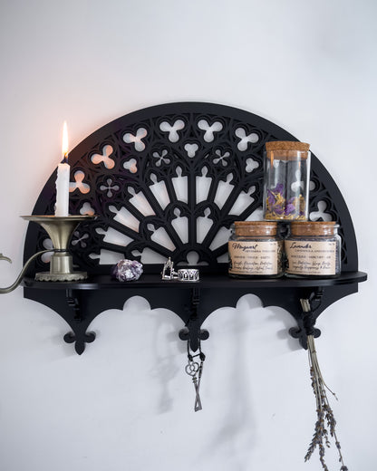 Notre Dame Rose Window Wall Shelf