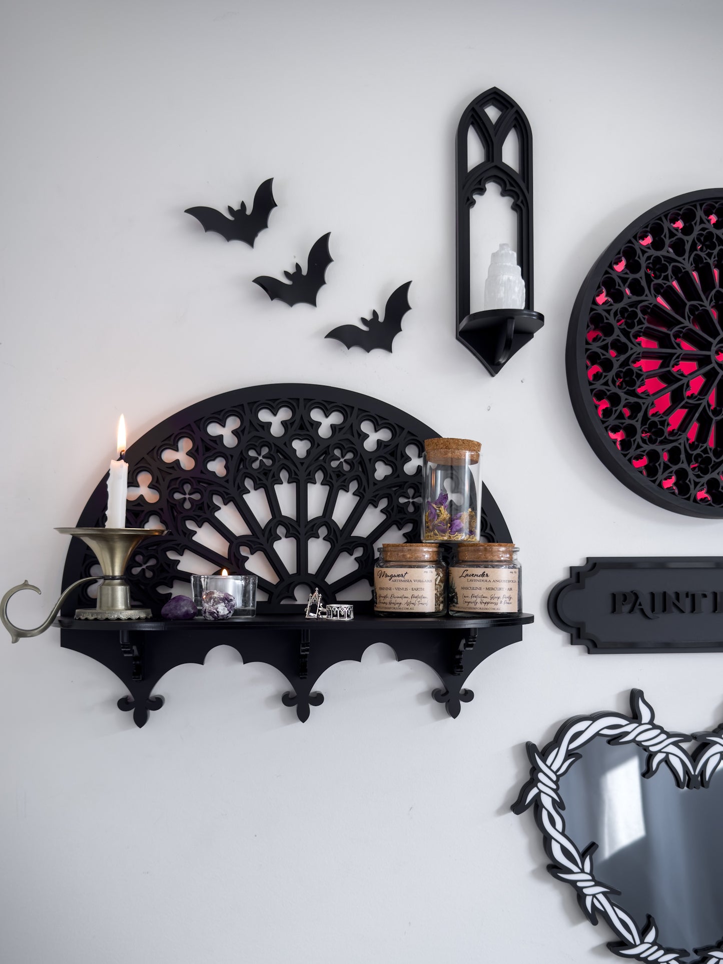 Notre Dame Rose Window Wall Shelf