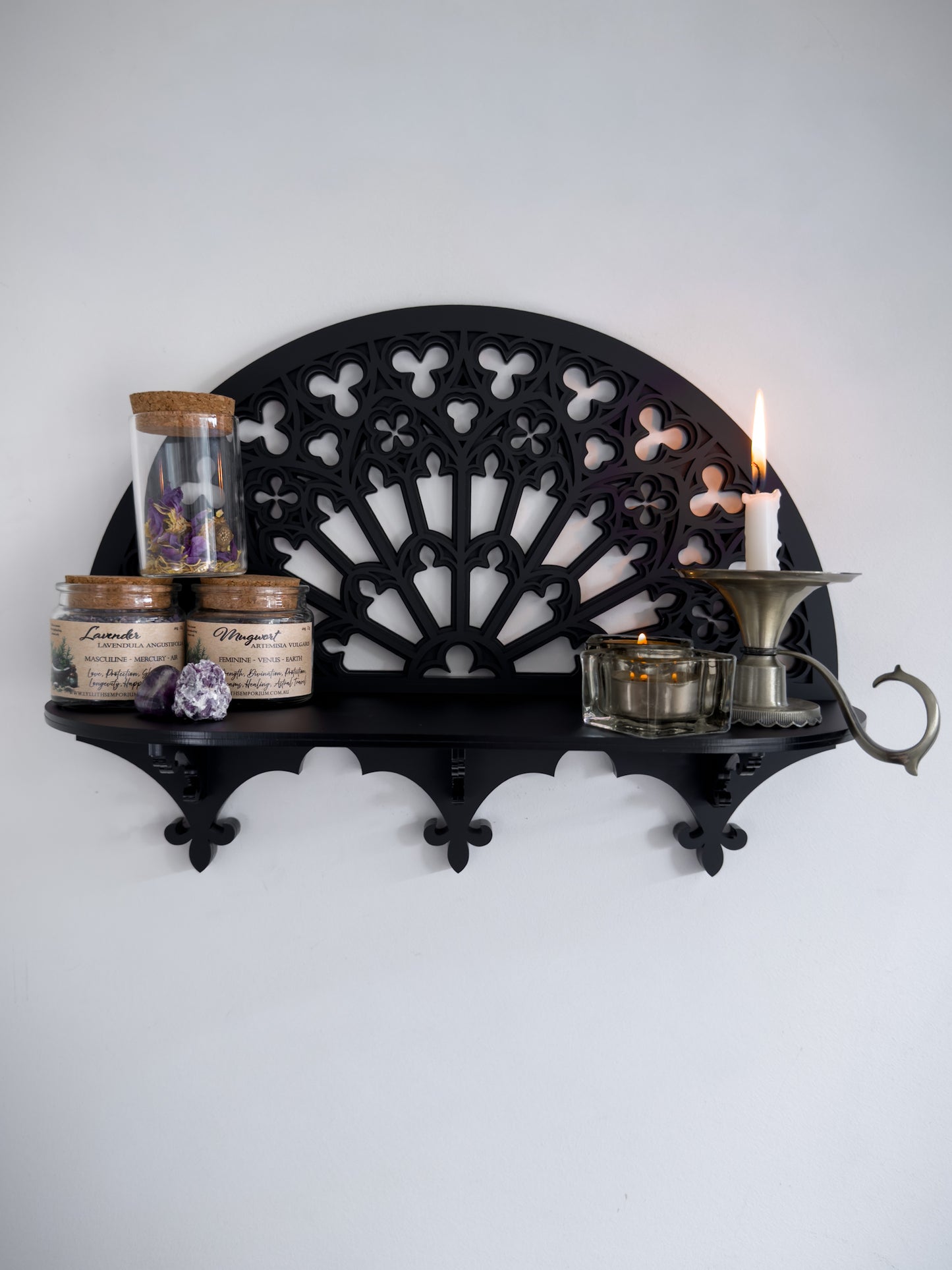 Notre Dame Rose Window Wall Shelf