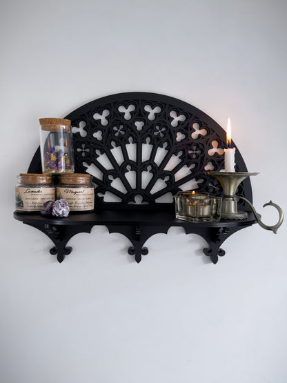 Notre Dame Rose Window Wall Shelf