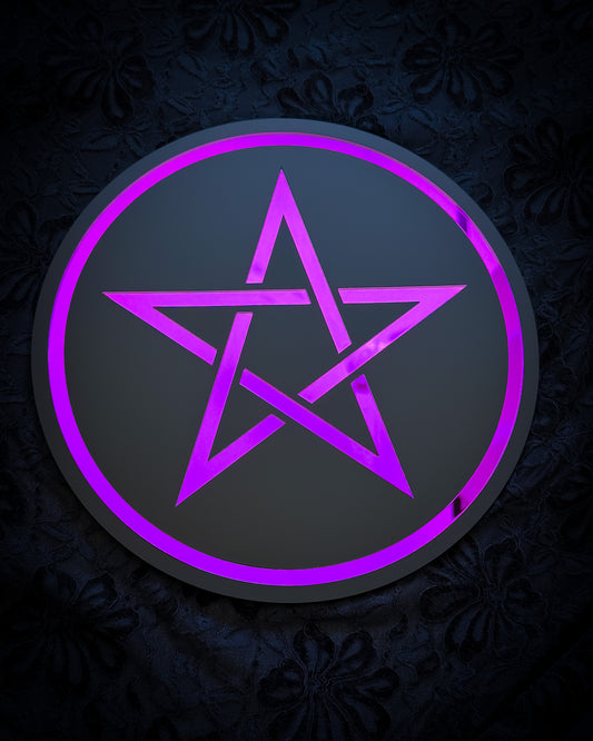Pentagram Mirror Wall Art