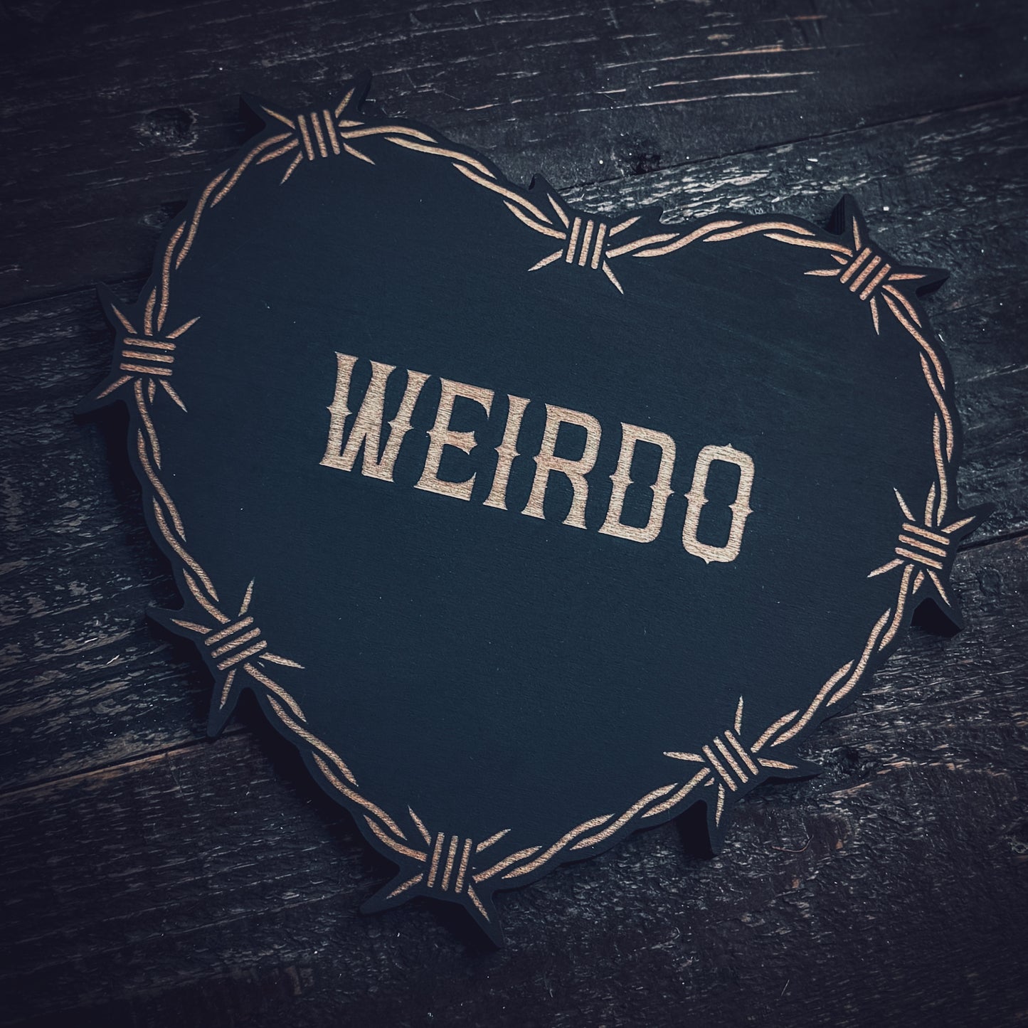 Goth Conversation Heart Wall Art