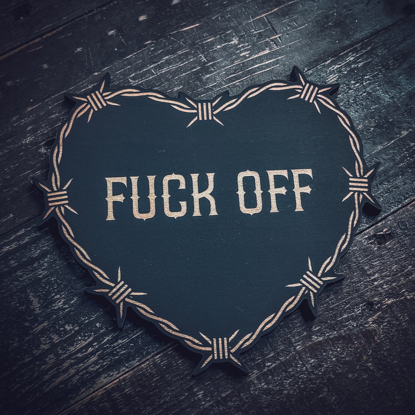 Goth Conversation Heart Wall Art