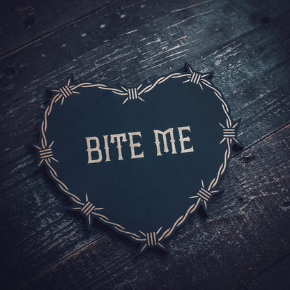 Goth Conversation Heart Wall Art