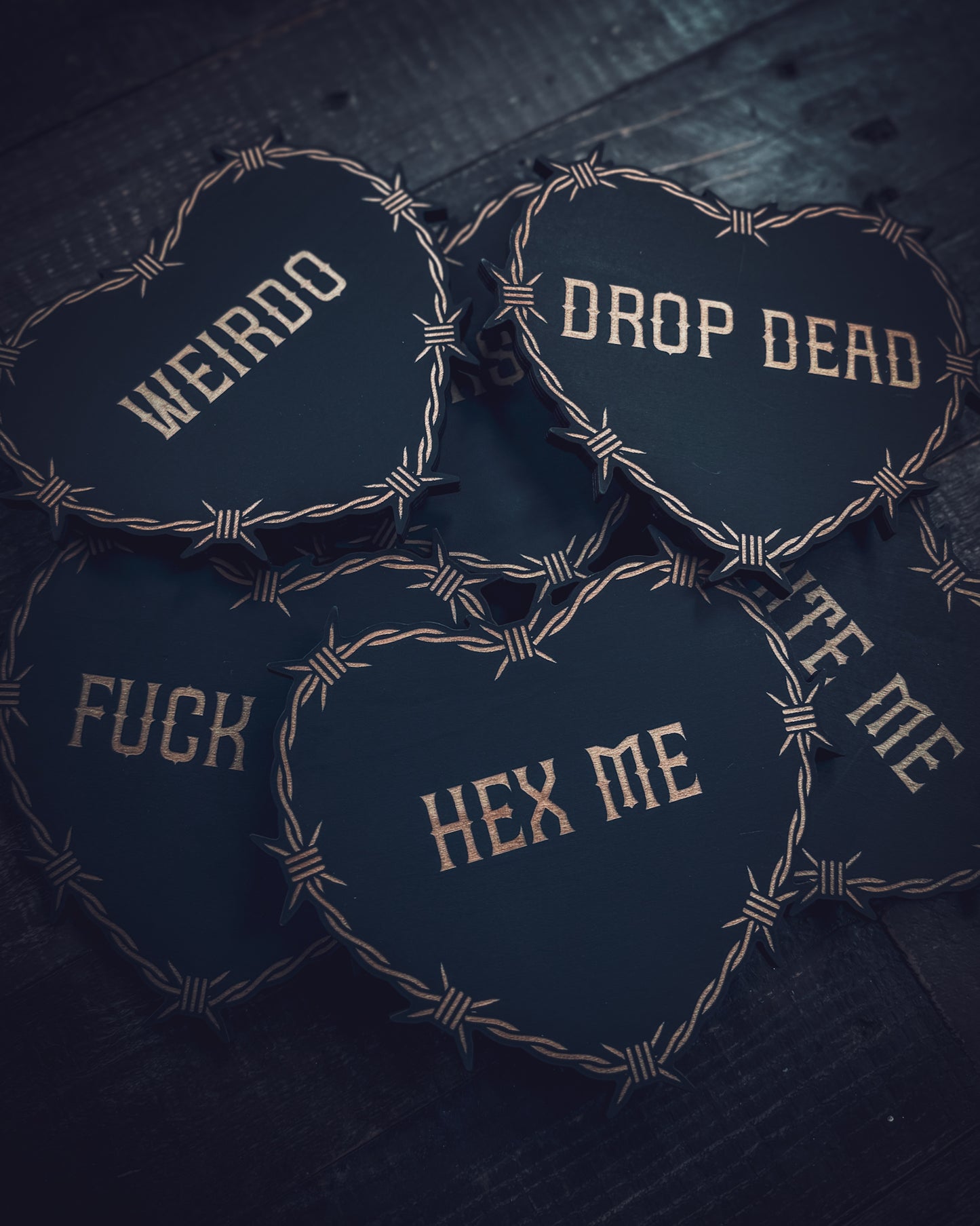 Goth Conversation Heart Wall Art