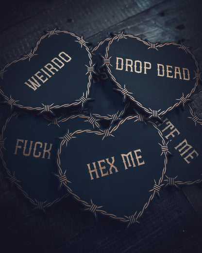 Goth Conversation Heart Wall Art