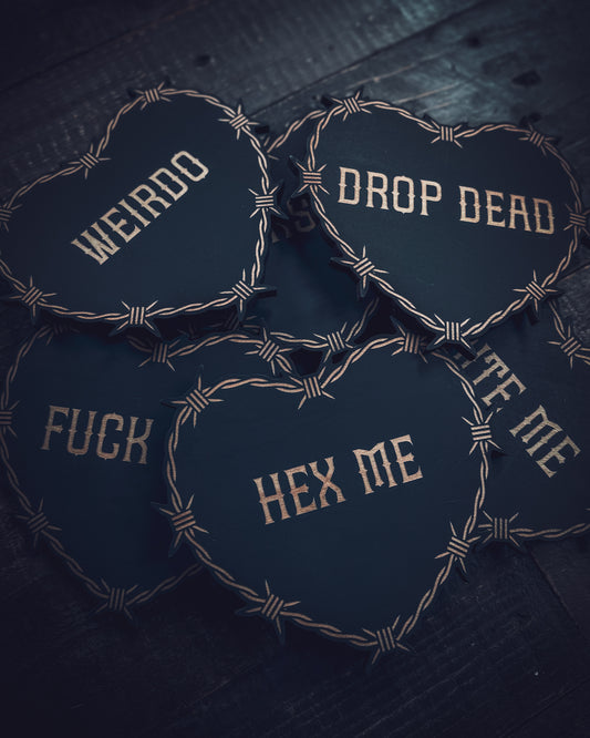 Goth Conversation Heart Wall Art