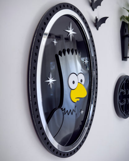 The Raven Victorian Mirror Portrait