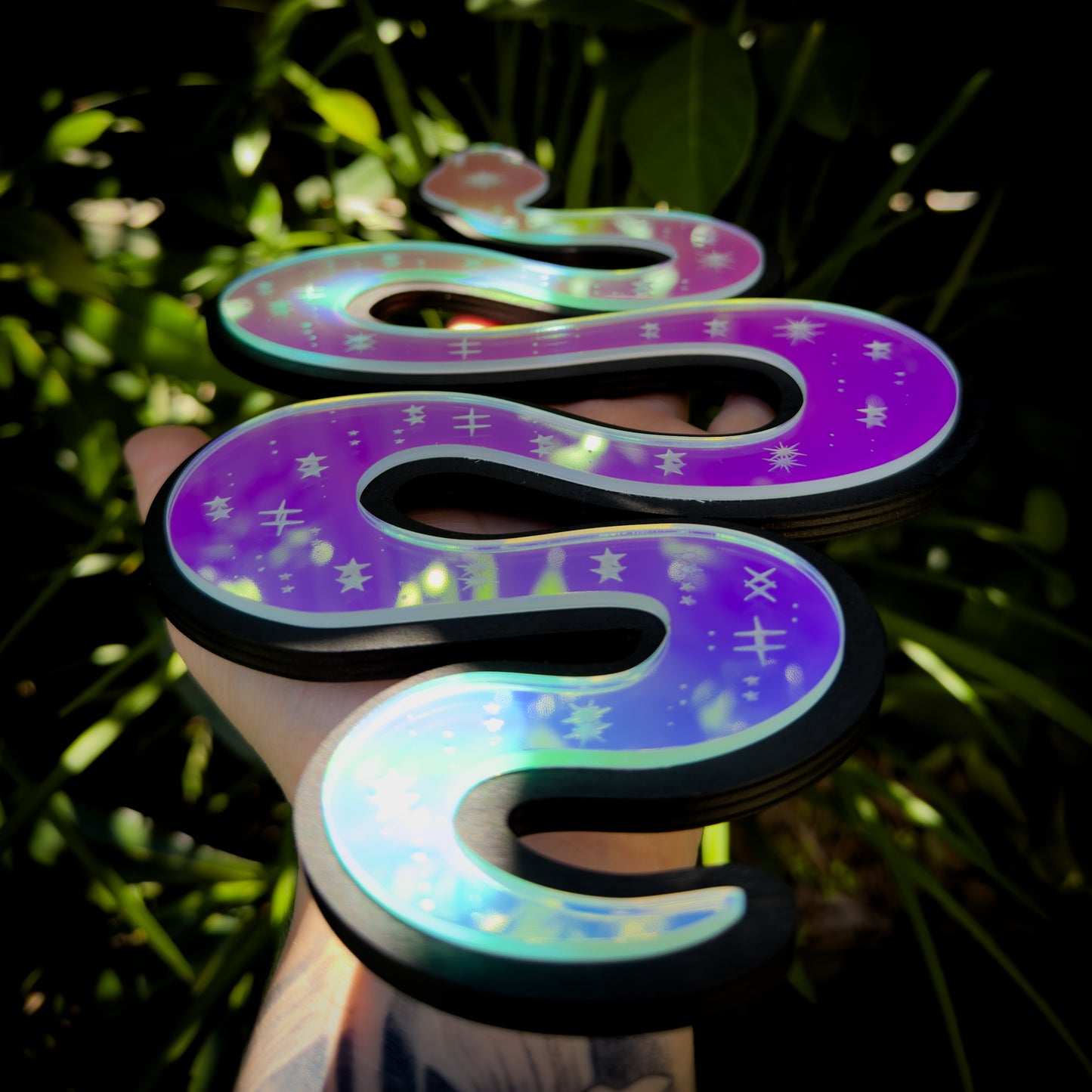 Celestial Snake Wall Art | Iridescent
