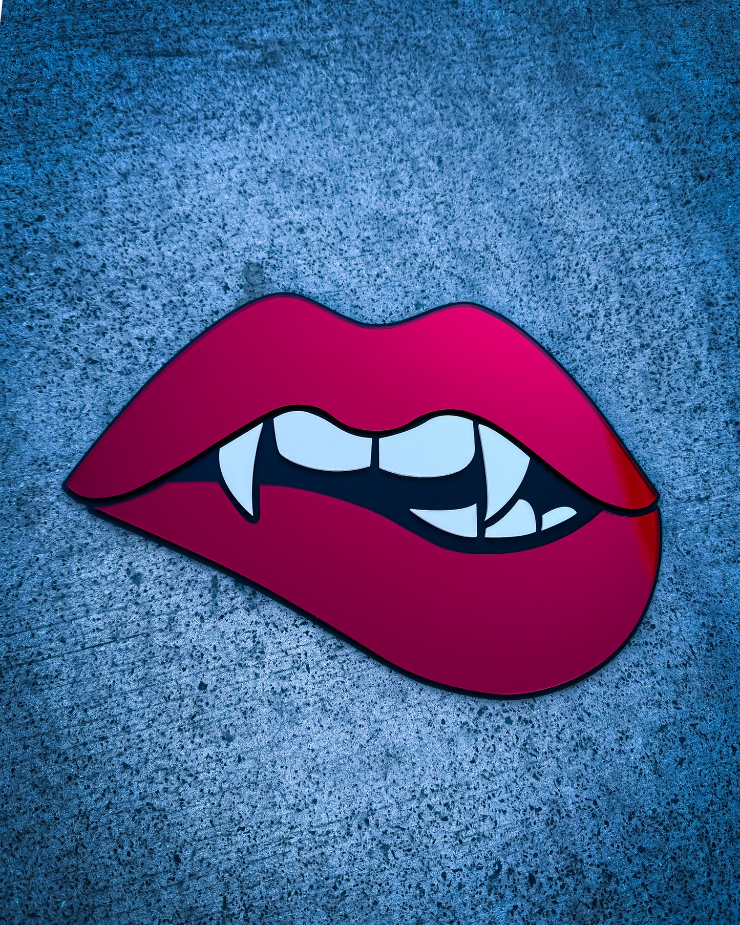 Bite Me Vampire Lips Wall Art