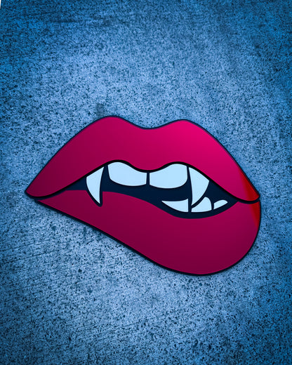 Bite Me Vampire Lips Wall Art