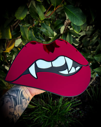 Bite Me Vampire Lips Wall Art