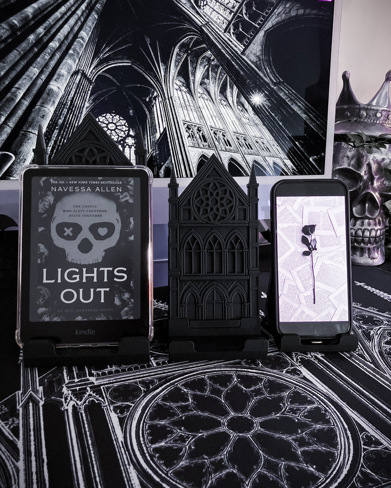 Cathedral Device Stand - Whispers of the Crypt