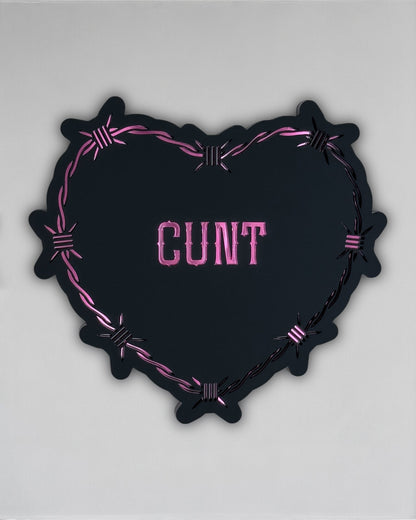 C*nt Goth Conversation Heart Wall Art - Whispers of the Crypt