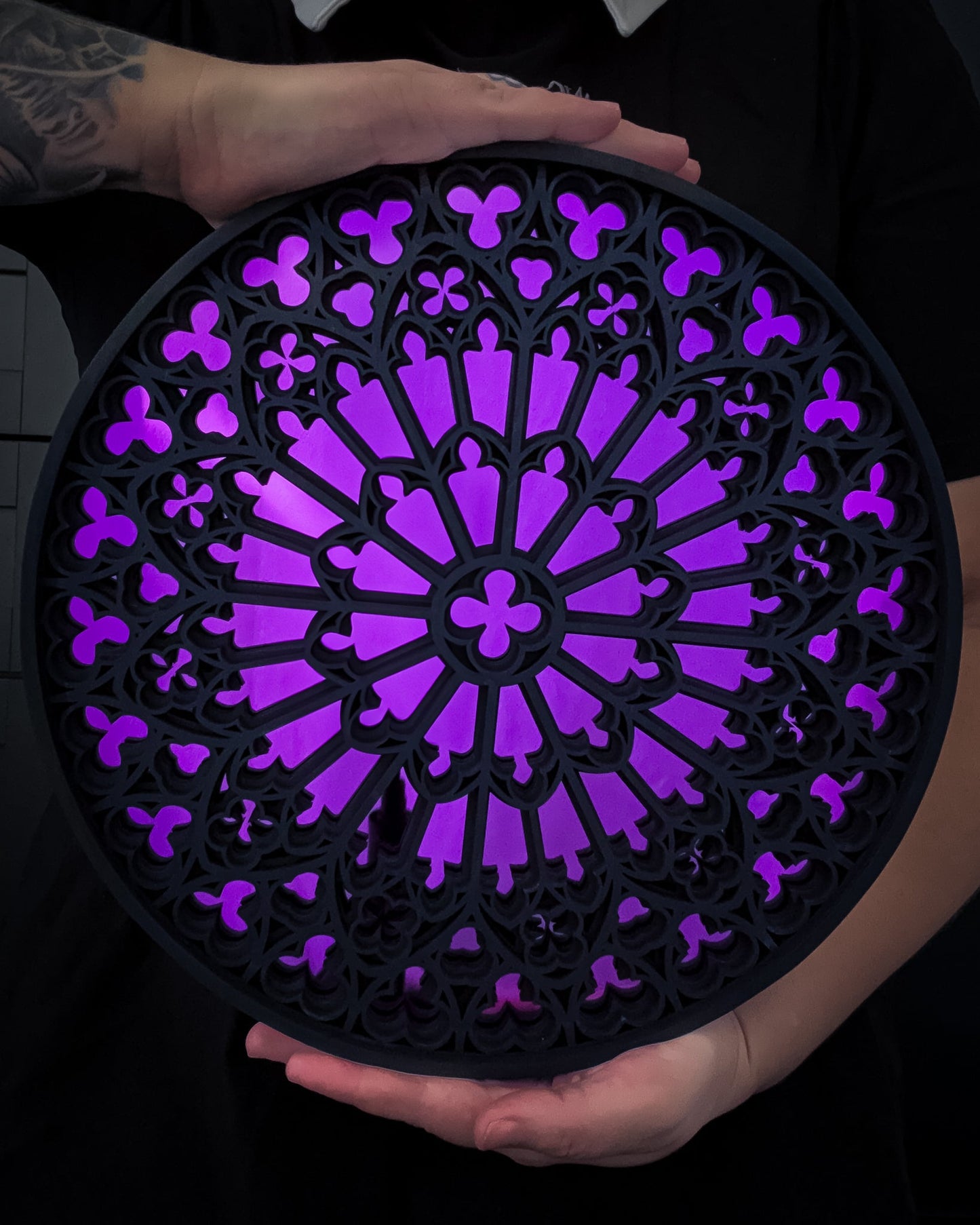 Notre Dame Cathedral Rose Window Mirror - Whispers of the Crypt