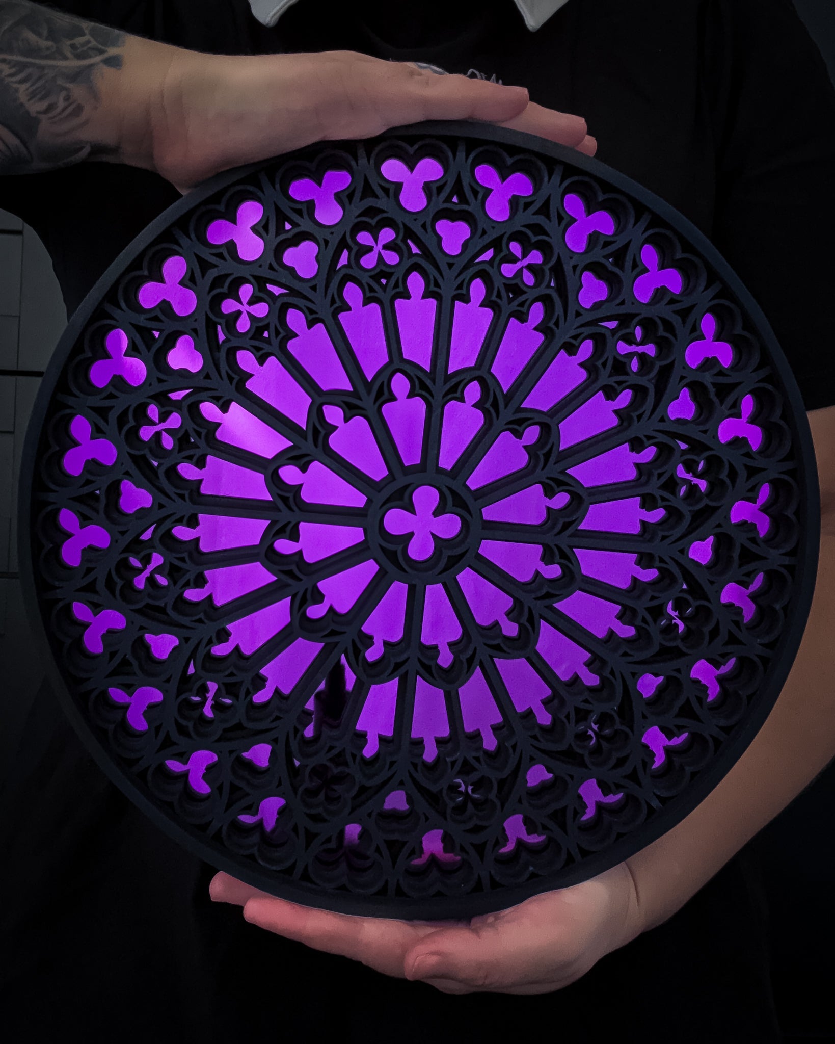 Notre Dame Cathedral Rose Window Mirror - Whispers of the Crypt