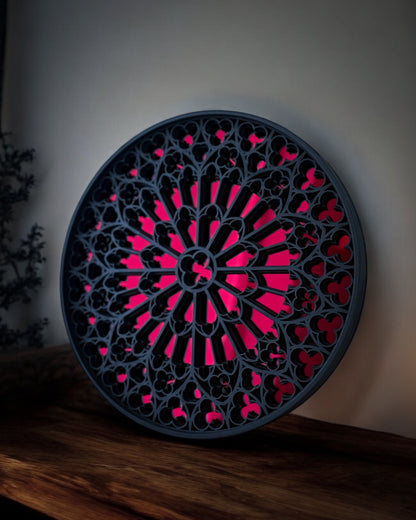 Notre Dame Cathedral Rose Window Mirror - Whispers of the Crypt