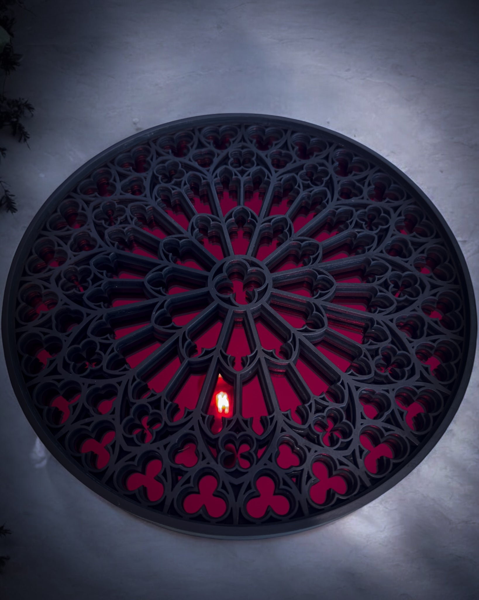 Notre Dame Cathedral Rose Window Mirror - Whispers of the Crypt