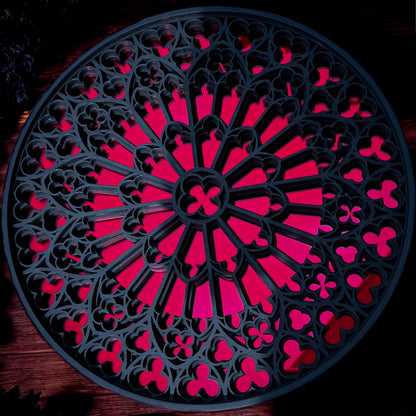 Notre Dame Cathedral Rose Window Mirror - Whispers of the Crypt