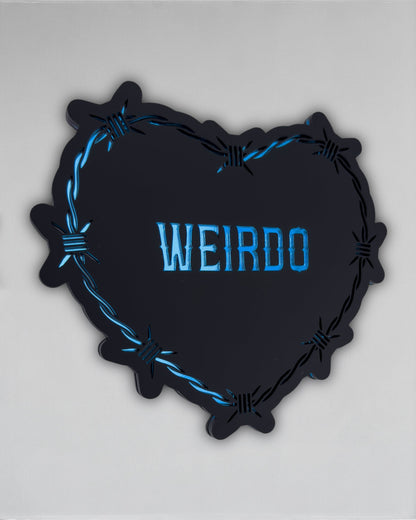 Weirdo Goth Conversation Heart Wall Art - Whispers of the Crypt